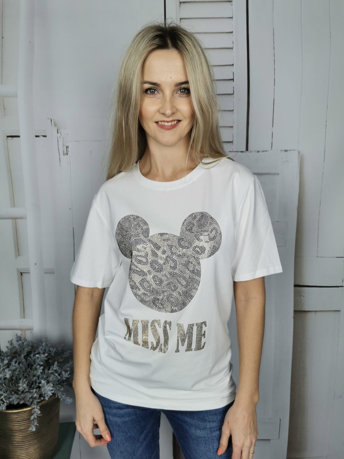 koszulka miki biała