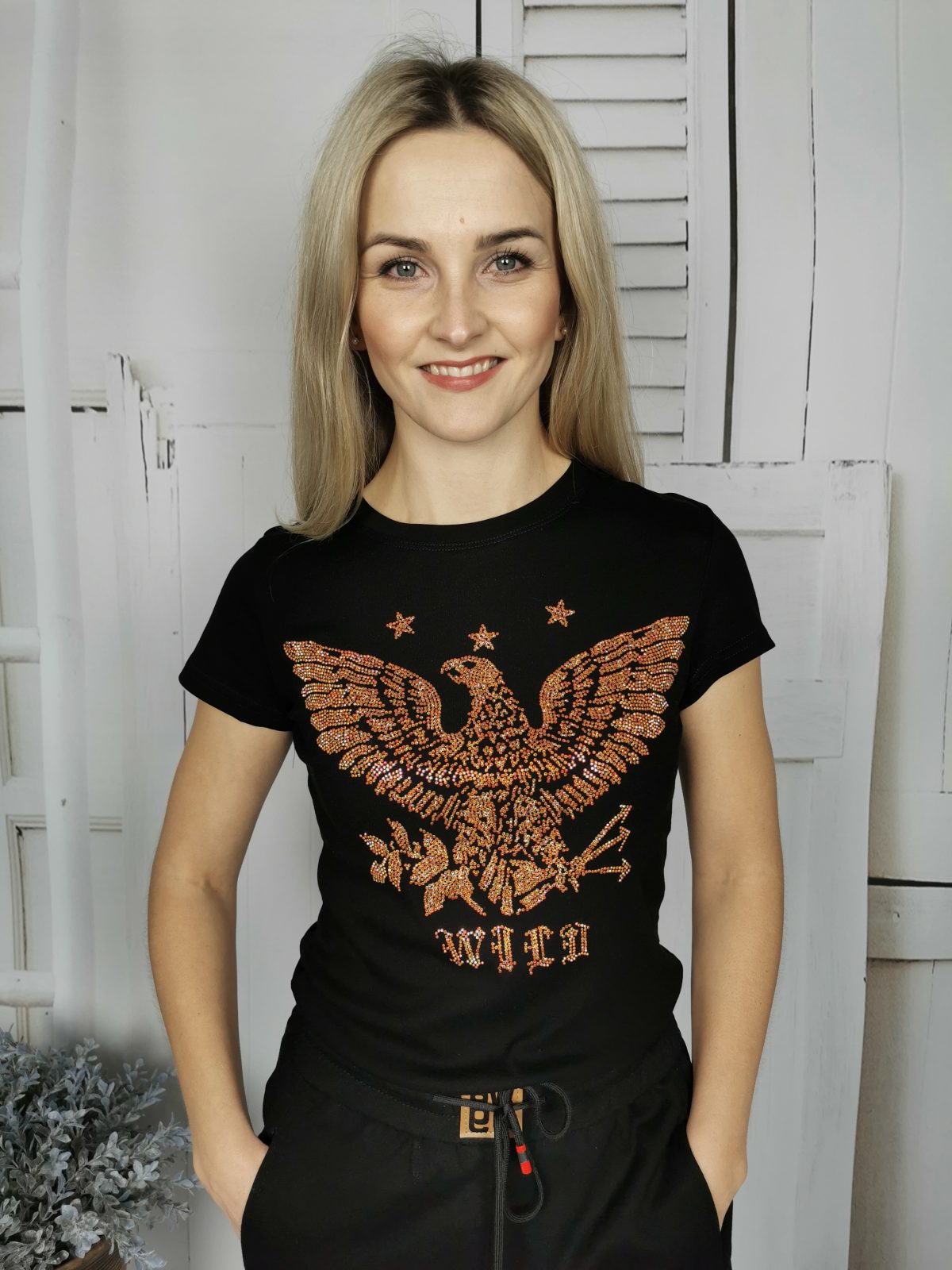 t-shirt koszulka eagle czarna